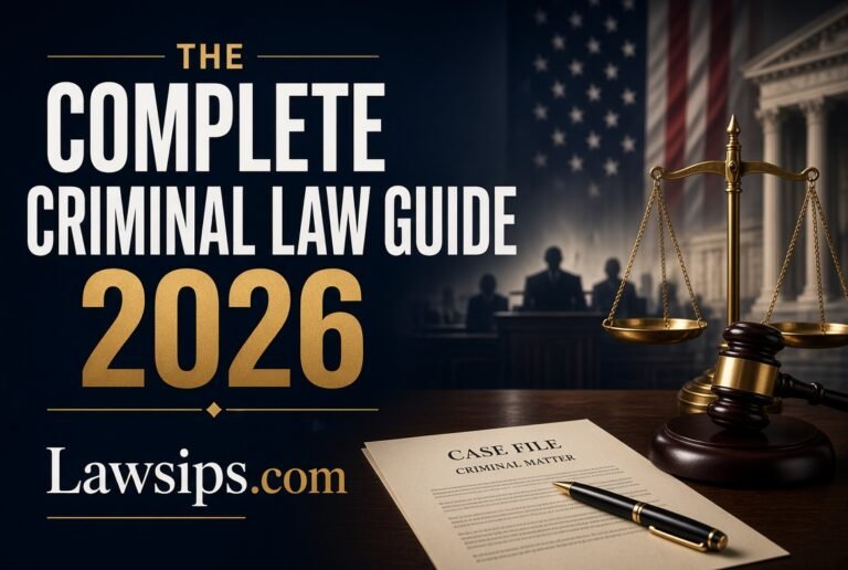 Criminal Law: The Complete Guide to Crimes, Rights, Defenses, Court Process, and Penalties in the United States 2026